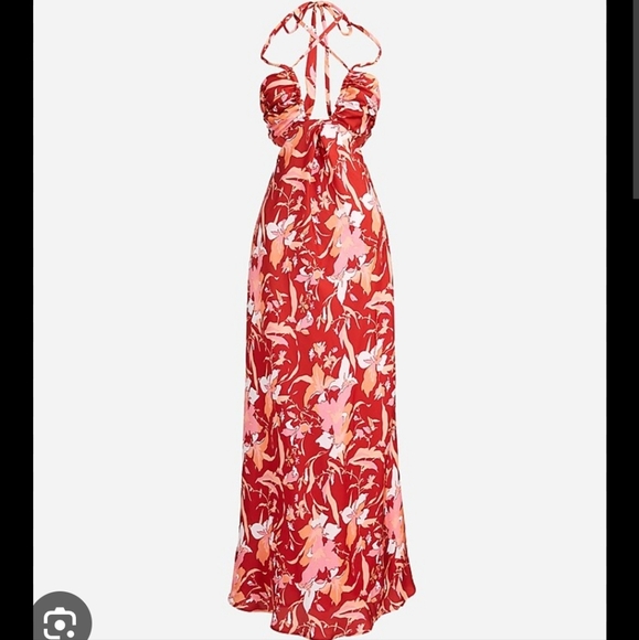 Jcrew Floral Cut-Out Maxi Dress - Picture 5 of 10